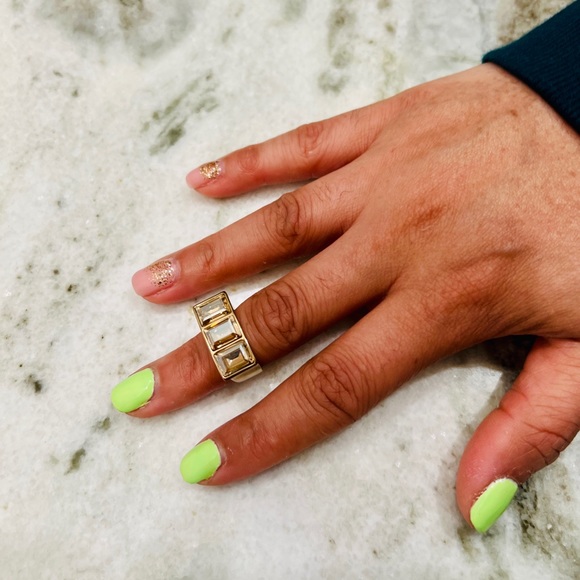 Atelier Swarovski Gold Fluid Ring - Picture 5 of 5